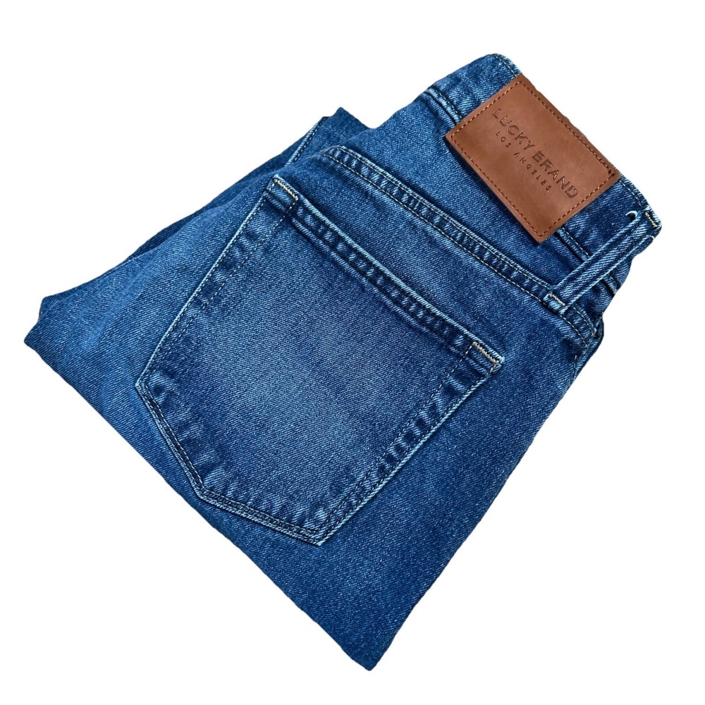 Lucky Brand High Rise Mom Jean Drew Ankle Women's Size 0/25‎ Medium Wash Jeans